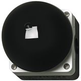 Coarse manual switch black 1N/O, 1N/C spring - return