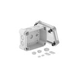X06 LGR-TR Junction box with transparent lid 150x116x86