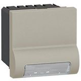 Skirting light Arteor - standard - with LED 230 V - 2 modules - champagne