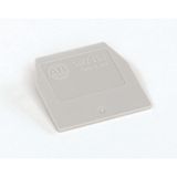 Terminal Block, End Barrier, Gray, for 1492-W3, W4, WG4