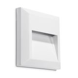 Wall fixture IP65 Kossel Indirect Square 125mm LED 1.5W LED neutral-white 4000K White 65lm