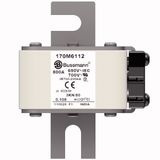 Fuse-link, high speed, 800 A, AC 690 V, DIN 3, 76 x 92 x 109 mm, aR, DIN, IEC, single indicator