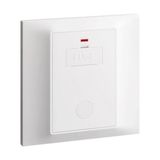 Belanko S - unswitched Fused Connection Unit + cord outet + neon - White