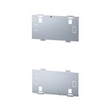 Rear cover plates, width=300mm, galvanized, for establishing full meta