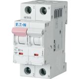 Eaton Moeller series xPole - PXL MCB. PXL, 1-pole+N, tripping characteristic: B, rated current In: 2 A