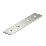 GMS 4 VP A2  Connecting plate, with four holes, 200x40x4, Stainless steel, material 1.4307, A2, 1.4301 without surface. modifications, additionally treated