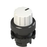 Illuminated three-position knob selector E2 1SL43GCH21AB