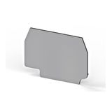 End plate for disconnect terminal AVK 4A grey