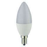 LED SMD Bulb - Candle C35 E14 5.5W 470lm CCT 1800—2700K Opal 220°  - Dimmable