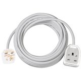Extension cable 3m white H05VV3G1,5mm *GB*