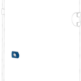 SPARE PART LOCK - WALL-MOUNTING DISTRIBUTION BOARD - QDX 630 H - SIDE COMPARTMENT DOOR