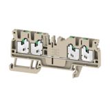 Feed-through terminal block, SNAP IN, 2.5 mm², 800 V, 24 A, Number of 