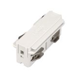 EUTRAC longitudinal coupler, electrical, white RAL 9016