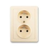 5512G-02349 C1W Double socket outlet with earthing contacts