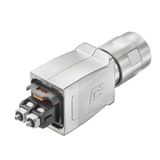 FO connector, IP67, Connection 1: SCRJ, Connection 2: Rapid connection