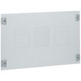 Metal faceplate XL³ 800/4000 - 1-3 DPX 250/630 - vertical - 1/4 turn - 24 mod