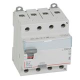RCD DX³-ID - 4P - 400 V~ neutral right hand side - 25 A - 100 mA - AC type