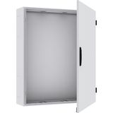 TG308S Wall-mounting cabinet, Field Width: 3, Number of Rows: 8, 1250 mm x 800 mm x 225 mm, Isolated, IP55