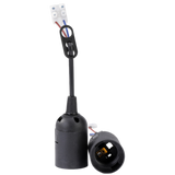 Screw Lamp Holder E27 Black (3-Pack Blister) THORGEON
