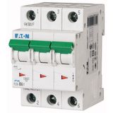 Miniature circuit breaker (MCB), 6 A, 3p, characteristic: C