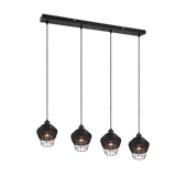 Borka pendant 4-pc E27 black