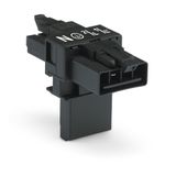 T-distribution connector 4-pole Cod. A black