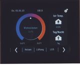 KNX Touch Control TFT display, intg bus coupling unit, KNX, black glos
