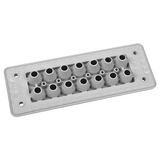 MH24 F20-1 IP66 RAL7035 grey cable entry plate UL94 V-0