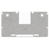 Seperator plate with jumper bar recess 2 mm thick 110.3 mm wide gray
