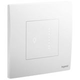 Mallia Senses - 1 gang Led sliding touch dimmer - Matt White