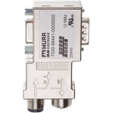 M12/D-SUB PROFIBUS ADAPTER MINI 90° M12 male B-cod./M12 female B-cod.