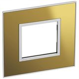 French and German standard plate square version 2 modules - reflective gold