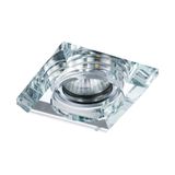 Gemo Crystal Square LED Recessed Light GU10