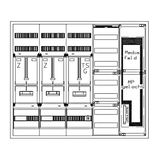 Z„hlerverteiler 2xZF, H=1100 B=1300 T=210mm, 1xTSG, VF, MF