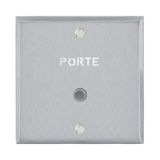 Art d'Arnould universe Illuminated push button memory 1 position without collar with marking Holder - brushed steel