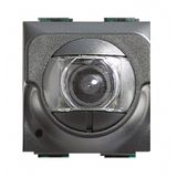 Flush mounted 2 wire indoor colour camera, black 391657
