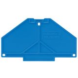 End plate (terminals), 70 mm x 3 mm, blue
