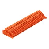 1-conductor female connector CAGE CLAMP® 2.5 mm² orange