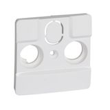 TV-R-SAT cover plate Niloé - 33 mm fixing centers - white
