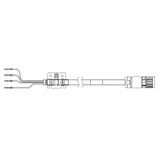 1S series servo motor power cable, 3 m, non braked, 400 V: 4 kW to 5.5 R8A19001G