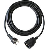 Plastic Extension Cable Black 5m H05VV-F 3G1,5