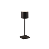 Fernandez LED outdoor table lamp matt black rechargeable