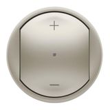 Céliane hubcap for universal 3-wire dimmer with Neutral - titanium finish