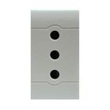 COAXIAL CABLE SOCKET 9,5 MM WHITE