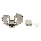 TOOLLESS LINE Jack RJ45 shielded, Class Ea 10GB 4PPoE 100W