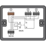 Distribution box Surge switch circuit 2 inputs black