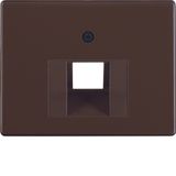 Centre plate for FCC soc. out., arsys, brown glossy