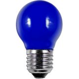 LED E27 Fila Ball G45x75 230V 1W AC Blue Non-Dim