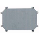 Mounting plate, steel, galvanized, D=3mm, for CI43 enclosure