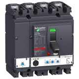 circuit breaker ComPact NSX250F, 36 kA at 415 VAC, MicroLogic 2.2 trip unit 250 A, 4 poles 4d